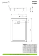 Radaway Doros F Compact Душовий піддон 120x80, білий (SDRFP1280-05)