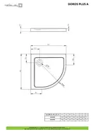 Душовий піддон Doros Plus A 80x80 см, RADAWAY (SDRPA8080-01)