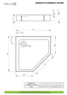 Radaway Doros PT Compact Піддон, 90x90, білий (SDRPTP9090-05-04S)