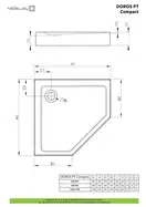Radaway Doros PT Compact Душевой поддон 90x90, белый (SDRPTP9090-05)