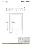 Radaway Laros D Compact Душевой поддон, 100x80 см (SLD81017-01)