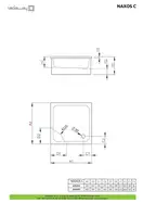 Душовий піддон Naxos C 80x80 см, RADAWAY (SNC8841-28)