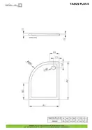 Душовий піддон Tasos Plus E 100x80 см лівий, RADAWAY (STE1086-30L)
