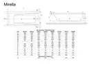 Ванна прямокутна  MIRELLA 170x70, RADAWAY (WA1-48-170x070)