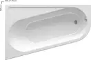 Ravak Chrome Ванна асимметричная левая 170x105, белая (CA31000000)