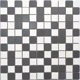 KOTTO Мозаїка СМ 3106 C2 estet white/estet graphite  300 х 300 х 9   ( 25 х 25 ) Кераміка Лео УКРАЇНА (СМ 325106)