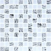 КОТТО КЕРАМІКА Мозаїка скляна GMP 0425012 С2 print 12/white 04 300x300 (кубик 2,5х2,5) Кераміка Лео УКРАЇНА