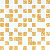 KOTTO Мозаїка скляна GMP 0425040 С2 print 25/white mat 300x300 (кубик 2,5х2,5) Кераміка Лео УКРАЇНА