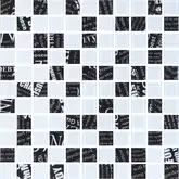 КОТТО КЕРАМІКА Мозаїка скляна GMP 0425048 С2 print 45/white 04 300x300 (кубик 2,5х2,5) Кераміка Лео УКРАЇНА