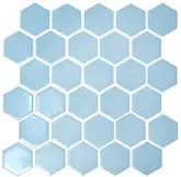 KOTTO Мозаїка HEXAGON H 6026 Light Blue 295х295х9 Кераміка Лео УКРАЇНА
