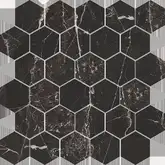 Мозаїка Magic Black Чорний Heksagon POL 27x27 код 7360 Nowa Gala (M-H-MB140000-X00-1-1)