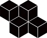 Мозаїка пресована Універсальна Nero Romb Braid 20,5x23,8 код 1856 Ceramika Paradyz (M-P-205X238-1-UNIW.NEROBR)