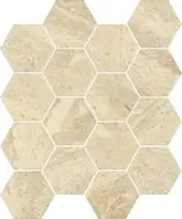 Мозаїка пресована Sunlight Stone Beige Hexagon 22x25,5 код 7070 Ceramika Paradyz (M-P-220X255-1-SUNL.BESTHE)