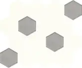 Мозаїка пресована Універсальна Bianco Hexagon Mix 22x25,5 код 1894 Ceramika Paradyz (M-P-220X255-1-UNIW.BIHEMX)