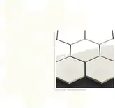 Мозаїка пресована Універсальна Bianco Hexagon 22x25,5 код 1887 Ceramika Paradyz (M-P-220X255-1-UNIW.BIHE)