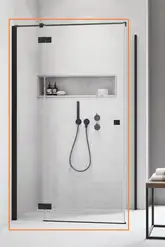 Душові двері Essenza New Black KDJ 90 ліві, RADAWAY (385044-54-01L)