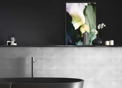 Плитка стінова Ribbon White 25x75 код 2873 Ceramika Color (5902627432873) Плитка стінова Ribbon White 25x75 код 2873 Ceramika Color (5902627432873)