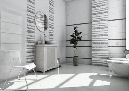 Плитка стінова Lakewood White 200x600 Ceramika Color (5906340498604) Плитка стінова Lakewood White 200x600 Ceramika Color (5906340498604)