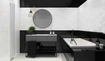 Плитка стінова Synergy Nero B STR 30x60 код 0526 Ceramika Paradyz (SS--300X600-1-SYNE.NEB) Плитка стінова Synergy Nero B STR 30x60 код 0526 Ceramika Paradyz (SS--300X600-1-SYNE.NEB)