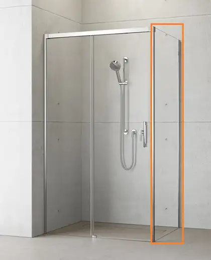 Radaway Idea S1 120 Боковая стенка, хром/прозрачное (387054-01-01R)