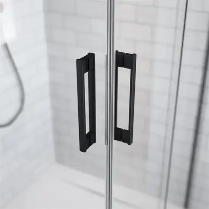 Radaway Idea Black KDD 90 Правая душевая кабина, черная (387060-54-01R)