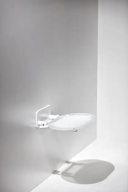 Сиденье для душа Ravak Ovo CHROME CLEAR/WHITE (B8F0000028) Сиденье для душа Ravak Ovo CHROME CLEAR/WHITE (B8F0000028)