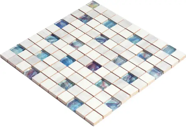 KOTTO Мозаїка CM 3107 C3 Laterizio Griz-Laterizio Bianco-Line Glass 300x300x9 Котто Кераміка (СМ 325107)