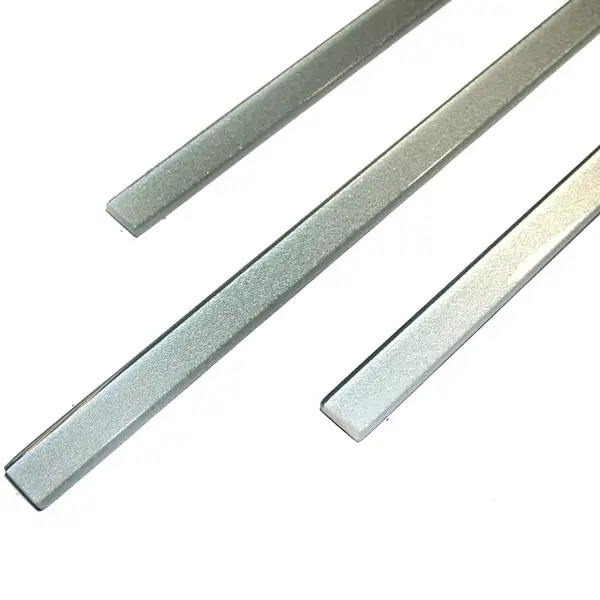KOTTO Фриз скляний GF 601510 silver 15х600х8 Кераміка Лео (GF 6015010)