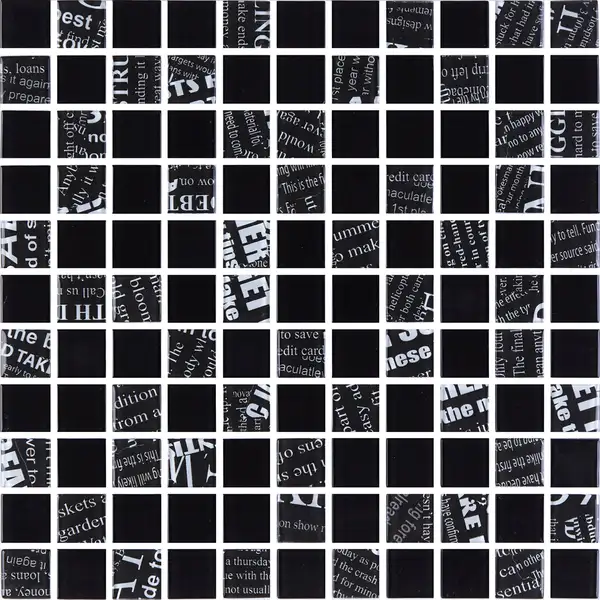 KOTTO Мозаїка GMP 0425049 С2 Print 45-Black 00 300×300x4 Котто Кераміка