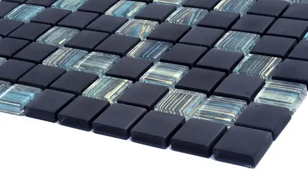 KOTTO Мозаїка скляна GMP 0825041 С2 print 40/black mat 300x300 (кубик 2.5х2.5) Кераміка Лео УКРАЇНА