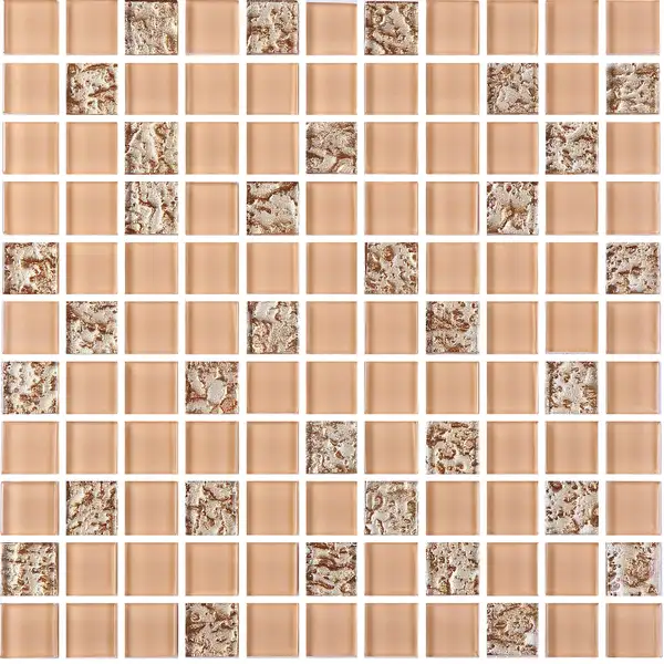 KOTTO Мозаїка GM 8003 C2 Beige gold S1/Beige white/  300 х 300 х 8   ( 25 х 25 ) Кераміка Лео, Україна (GM 825003)