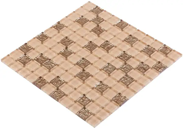 KOTTO Мозаїка GM 8003 C2 Beige gold S1/Beige white/  300 х 300 х 8   ( 25 х 25 ) Кераміка Лео, Україна (GM 825003)
