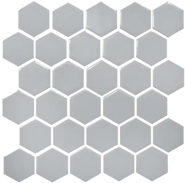 KOTTO Мозаїка HEXAGON H 6002 Grey Silver 295х295х9 Кераміка Лео УКРАЇНА