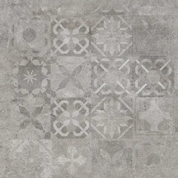 Плитка підлогова Softcement Silver Decor Patchwork RECT 59,7x59,7x0,8 код 8020 Cerrad (5903313318020) Плитка підлогова Softcement Silver Decor Patchwork RECT 59,7x59,7x0,8 код 8020 Cerrad (5903313318020)