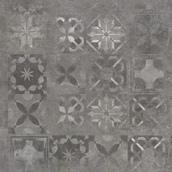 Плитка підлогова Softcement Graphite Decor Patchwork RECT 59,7x59,7x0,8 код 8044 Cerrad (5903313318044) Плитка підлогова Softcement Graphite Decor Patchwork RECT 59,7x59,7x0,8 код 8044 Cerrad (5903313318044)