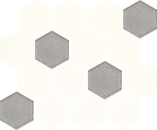 Мозаїка пресована Універсальна Bianco Hexagon Mix 22x25,5 код 1894 Ceramika Paradyz (M-P-220X255-1-UNIW.BIHEMX)