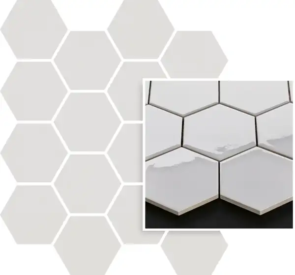 Мозаїка пресована Універсальна Grys Hexagon 22x25,5 код 1900 Ceramika Paradyz (M-P-220X255-1-UNIW.GRHE)