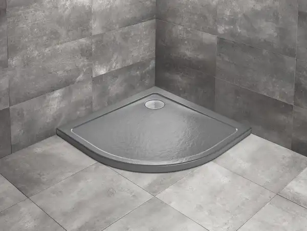 Душовий піддон Doros A Stone Anthracite 90x90 см, RADAWAY (SDRA9090-01-64S)