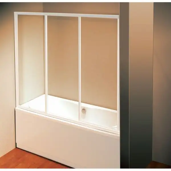 Двері для ванни трьохелементні AVDP3-150 Transparent, (40VP0102Z1) RAVAK