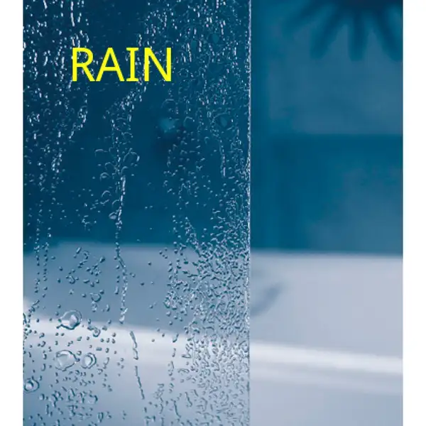 Шторка для ванни двохелементна VSK2 ROSA II 170 L Rain, RAVAK (76LB010041)