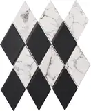KOTTO Мозаїка D 69003 Diamond С2 Black Print 50 MAT 264x314 Котто Кераміка
