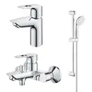 Набір змішувачів для ванни Grohe BauLoop, хром (UA123214S0)