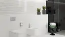 OPOCZNO Декор Ecosta White Stripes Silver 25x75 код 8083 Опочно (TDZZ1224202542)