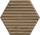 Плитка стінова Serene Brown Heksagon STR 17,4x19,8 код 2895 Ceramika Paradyz (SS--198X171-1-SERE.BR)