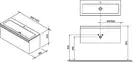 Ravak Тумба под раковину SD Clear 80x38x42 см белый/черешня (X000000758)