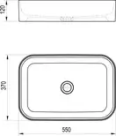 Ravak Ceramic Slim R Раковина накладная, белая (XJX01155002)