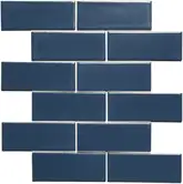 KOTTO Мозаїка BRICK B 6008 Steel Blue 300x300х9 Котто Кераміка