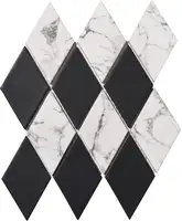 KOTTO Мозаїка D 69003 Diamond С2 Black Print 50 MAT 264x314 Котто Кераміка