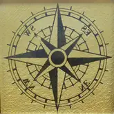 KOTTO Вставка Tako GTР 73008 Compass Beige Gold 73х73х8 Котто Кераміка (GTP 73008)