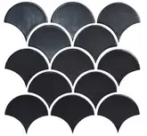 KOTTO Мозаїка SCALES SC 6022 Graphite Black 240x240x9 0,037 м2 Кераміка Лео